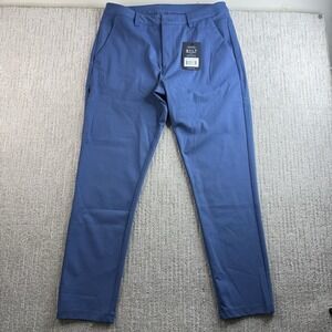 BYLT Everyday Pant 2.0 Mens Size 38x32 Blue Slim Premium Basic New